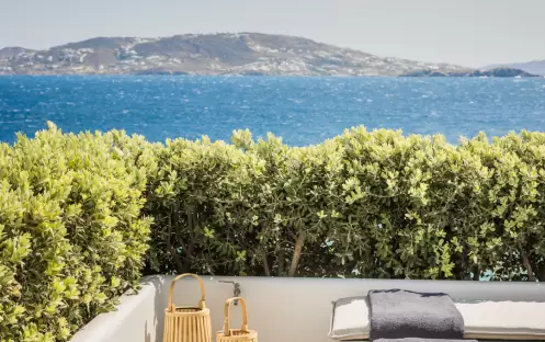 Grace Mykonos Premium Suite with plunge pool view